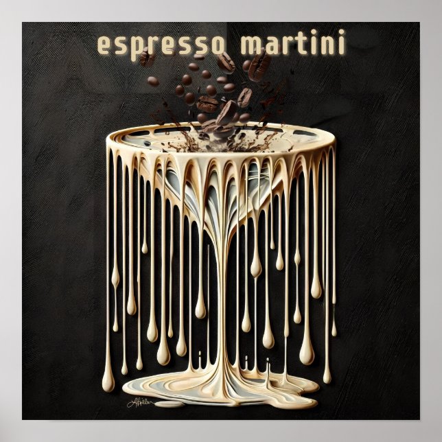 Espresso Martini Cocktailtimme Poster (Framsidan)