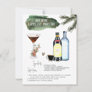 Espresso Martini Helgdag Cocktail Recipe Kort