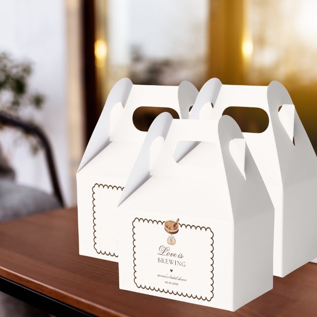 Espresso Martini Love is Brewing Bröllopsdusch Presentaskar (Skapare uppladdad)