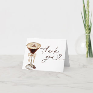 Espresso Martini Love Is Brewing Bröllopsdusch Tack Kort