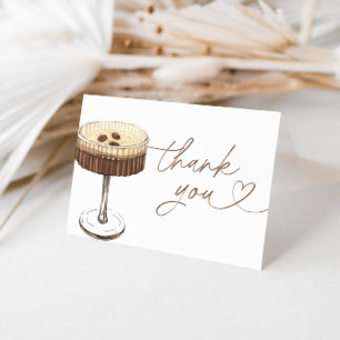 Espresso Martini Love Is Brewing Bröllopsdusch Tack Kort