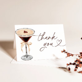 Espresso Martini Love Is Brewing Bröllopsdusch  Tack Kort