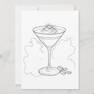 Espresso Martini Måla och Dricka Bilder Inbjudningar