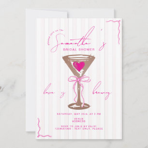Espresso Martini Mocha Mousse Rosa Möhippa Inbjudningar