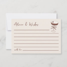 Espresso Martini Möhippa Advice & Önskemål Anteckningskort