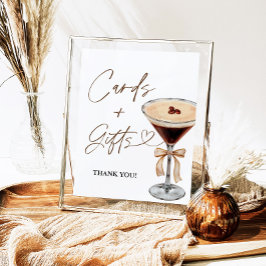 Espresso Martini Möhippa Cards & Gifts Sign Poster