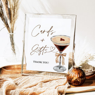 Espresso Martini Möhippa Cards & Gifts Sign Poster