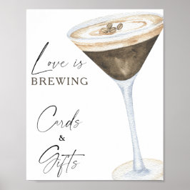 Espresso Martini Möhippa Cards och Gåvor Poster