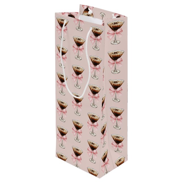 Espresso Martini Mönster Rosa (Baksidan Vinklad)
