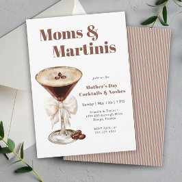 Espresso Martini Mors dag Cocktail Party Inbjudningar