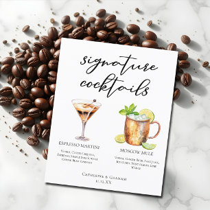 Espresso Martini Moskva Mule Cocktail Bröllop Menu