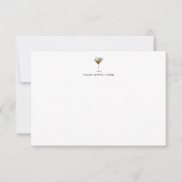 Espresso Martini Notecard Tack Kort