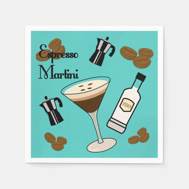 Espresso Martini Pappersservett (Framsidan)