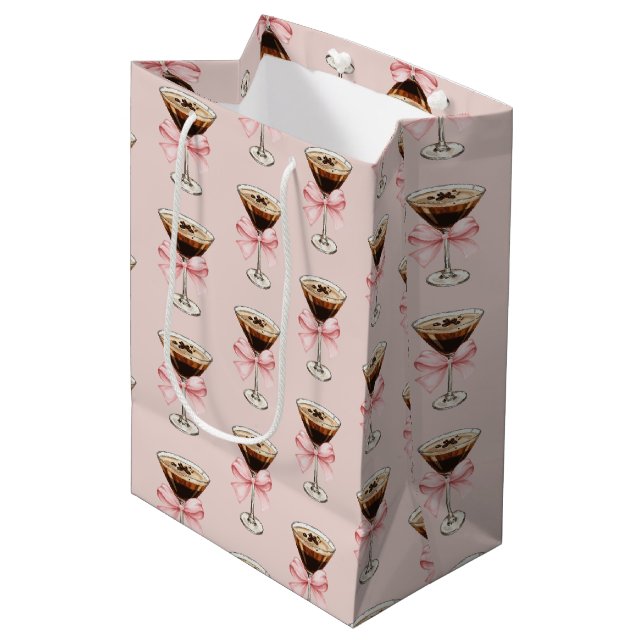 Espresso Martini Pattern Pink (Framsidan Vinklad)