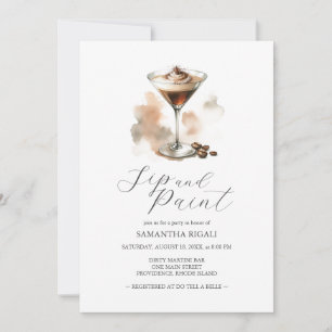 Espresso Martini Sip & Paint Party Inbjudan