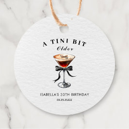 Espresso Martini Tini Bit Older Födelsedagsfest Gåvor Etiketter