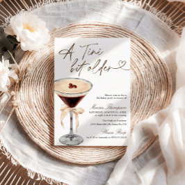 Espresso Martini Tini Bit Older Födelsedagsfest Inbjudningar