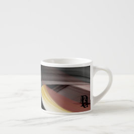Espresso Mugg Abstrakt Art Black White Powdery Espressomugg