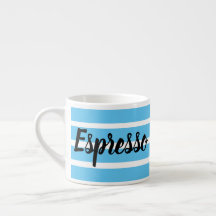 Espresso Mugg - Blue Ringar