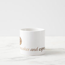 Espresso Mugg /Kopp w/ Brev P Pancake Design