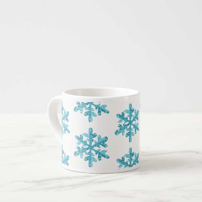 Espresso Mugg-Snöflingor Espressomugg (Framsida vänster)