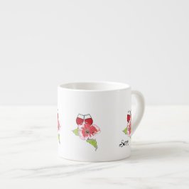 Espresso Mugg : Vinglas med Vilda Blommor Espressomugg