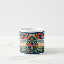 ESPRESSO MUGG : WILLIAM MORRIS : STRAWBERRY THIEVE