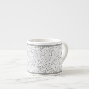ESPRESSO MUGG : WILLIAM MORRIS : VITA BLOMMIGT ESPRESSOMUGG