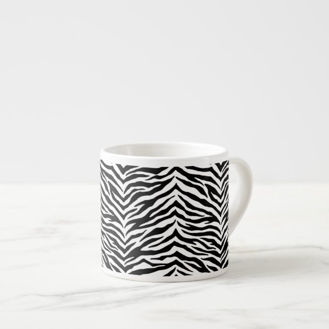 Espresso Mugg-Zebra tryck Espressomugg (Framsida höger)