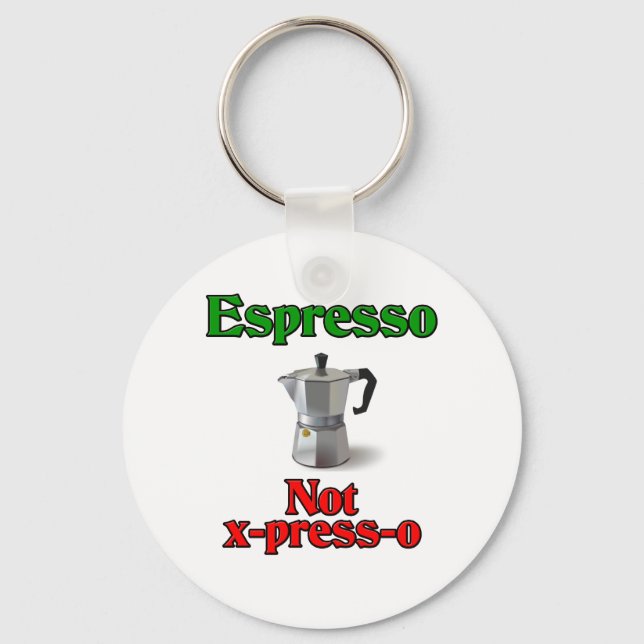 Espresso not X-Press-O Nyckelring (Framsida)