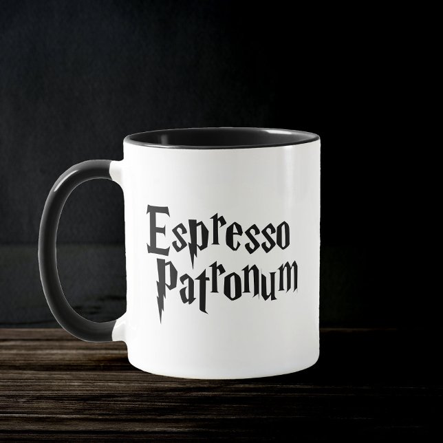 Espresso Patronum Funny Pun-Trendig citat Mugg (Skapare uppladdad)