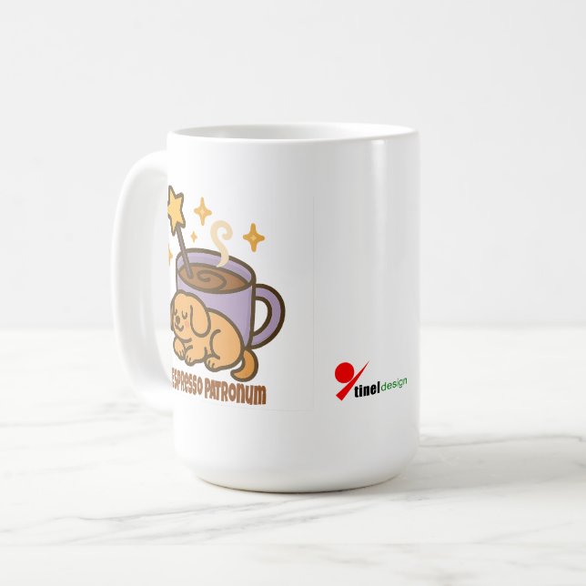 Espresso Patronum – Magisk kaffeenergi Kaffemugg (Framsida vänster)