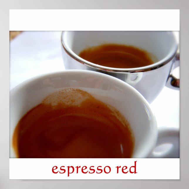 Espresso Red Poster (Framsidan)
