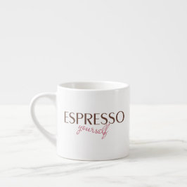"Espresso själv" espresso mugg Espressomugg