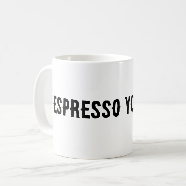 Espresso själv kaffemugg (Framsida vänster)