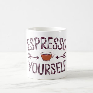 Espresso själv kaffemugg