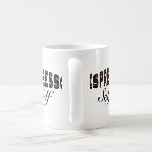 Espresso själv kaffemugg