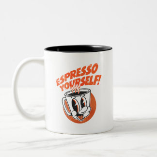 Espresso Själv Rolig Kaffeälskare Grafisk T-Shirt Två-Tonad Mugg
