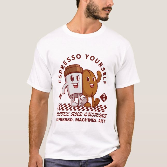 Espresso själv t shirt (Framsida)