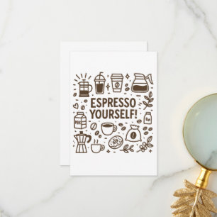 Espresso själv! tack kort