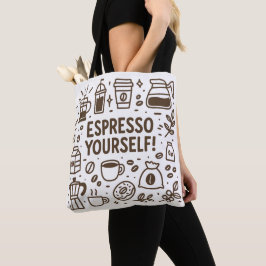 Espresso själv! tygkasse