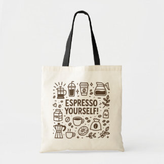 Espresso själv! tygkasse