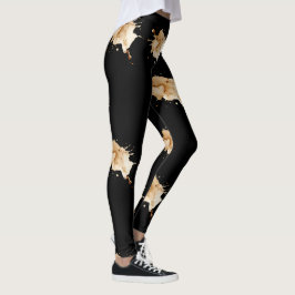 Espresso Splash Atletisk Leggings