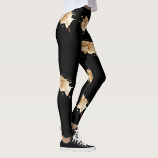 Espresso Splash Atletisk Leggings