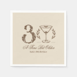 Espresso Tini Bit Older 30års födelsedag Pappersservett