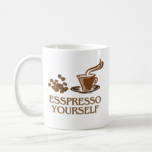 Espresso utformar själv kaffe full Mugg
