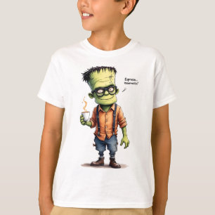 Espresso-väckning, Frankenstein med kaffe kopp, T Shirt
