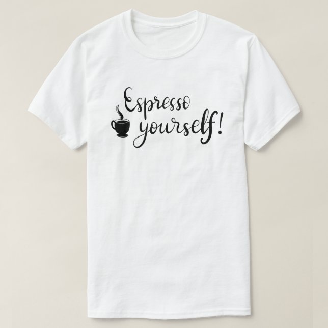 Espresso Yourown Anpassningsbar T-Shirt (Design framsida)