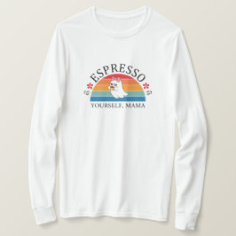 Espresso Yourown Mamma - Retro Rainbow Ghost T Shirt