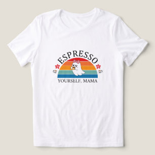 Espresso Yourown Mamma - Retro Rainbow Ghost T Shirt